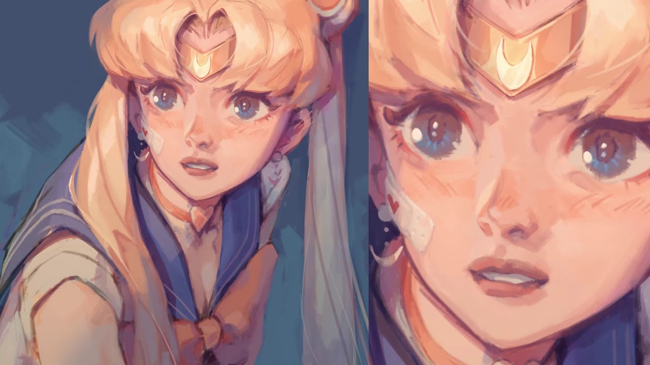 Sailor Moon Redraw Speedpaint (Paint Tool SAI)