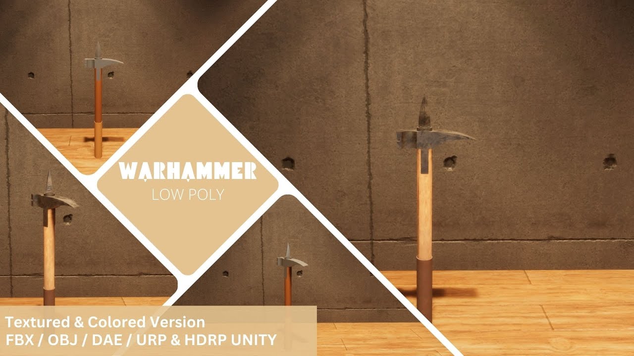 Warhammer - Lowpoly Textured and Colorbased 3D Model