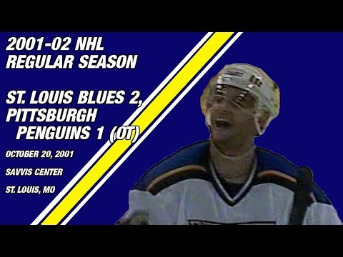 St. Louis Blues 2, Pittsburgh Penguins 1 (OT): October 20, 2001