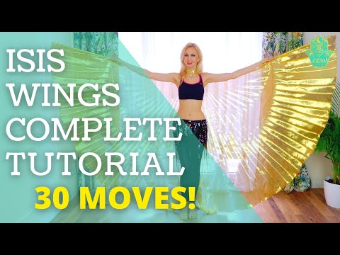 Belly Dance with Isis Wings Complete Tutorial with 30 moves! Best Belly Dance Workout