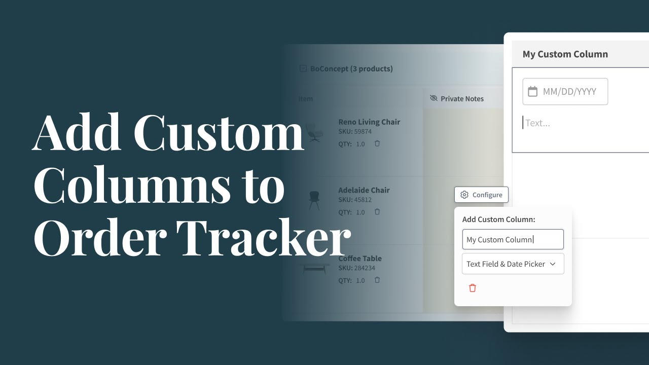 DesignFiles.co - Custom Columns for Order Tracker