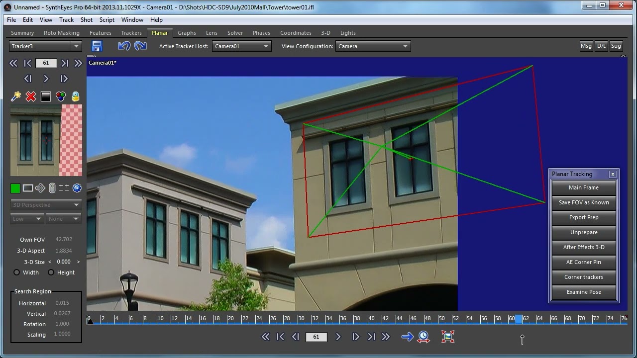 Exporting a Corner Pin from SynthEyes to After Effects
