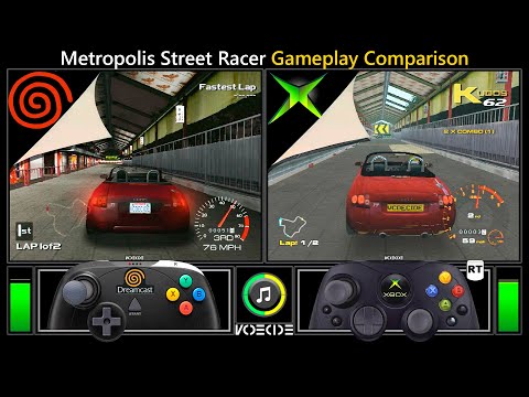 Metropolis Street Racer (Dreamcast vs Xbox) Gameplay Comparison