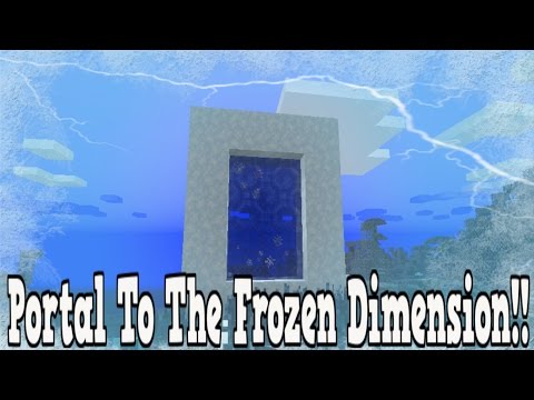 Minecraft How To Make A Portal To The Frozen Dimension - ETERNAL FROST Dimension Showcase!!!