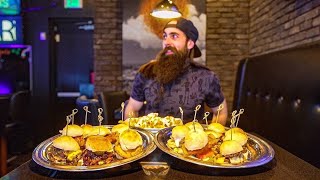 IN VEGAS THEY CALL THIS 'THE BAR GAMBLE' | BORN & RAISED'S $75 SLIDER CHALLENGE | BeardMeatsFood
