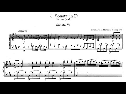 Mozart: Piano Sonata No. 6 in D major KV 284 - Christoph Eschenbach, 1970 - DG 2561 073