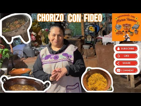 Chorizo Con Fideo A Mi Estilo ???? || Cocinando Con Maria Tavares