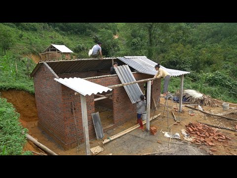 Full video : 120 Days Girl living alone in the forest - Building a new home for a new life