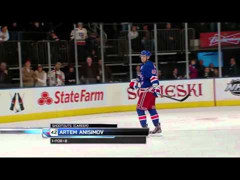 New York Rangers Phoenix Coyotes Shootout 1/10/12