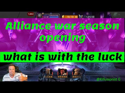 Alliance War Season Opening 3x 5 Stars and a 6 Star! Possible god tier?!?!