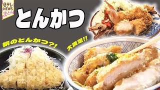 【トンカツ】大満足！こだわり名物丼/幸せの食感絹のトンカツ/限定フライの盛り合わせ