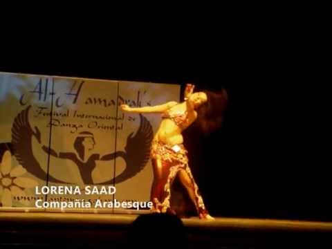Lorena Saad, Danza Oriental (3ª Premio Concurso Al-Hamadrak's Zaragoza) Drum solo