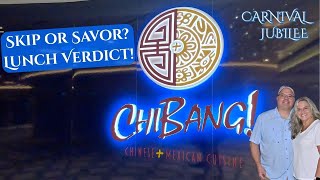 Trying ChiBang on Carnival Jubilee | Honest First-Time Review + What’s on the Lunch Menu