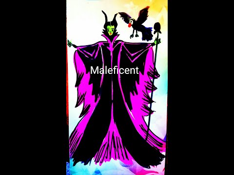 Maleficent cartoon drawing shorts