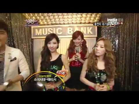 [120504] Girls' Generation (TaeTiSeo) - Backstage Interview [Music Bank Hot Debut Stage]
