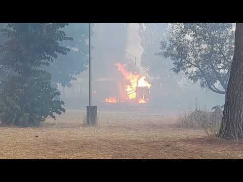 пожар в Риме 9.07.22   Incendio Roma Centocelle del 9 luglio 2022