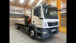MAN TGM 18.250 *EURO 6*, 4X2 18 TONNE FLATBED/CRANE &ndash; 2015 &ndash; SV15 LD bortu kravas automa&scaron;īna | Attēls 4 - Autoline