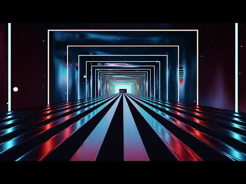 Futuristic Reflection Abstract 3D Tunnel Motion Background Loop Moving Glowing Lights Live Wallpaper