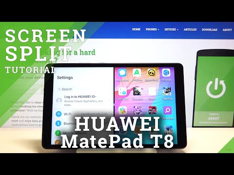 How to Split Screen in HUAWEI MatePad T8 – Use Two Apps