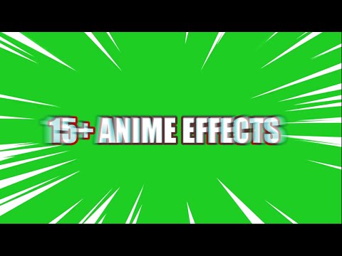 Green Screen Anime (15 + Effects 4K / Free Download Link)