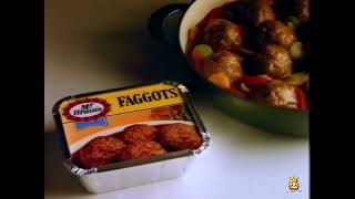 Mr Brain&#39;s Faggots Advert 1980s 80s UK