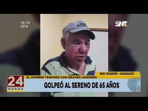Golpeó al sereno de 65 años