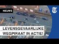 Spectaculaire achtervolging: Man raast door woonwijk