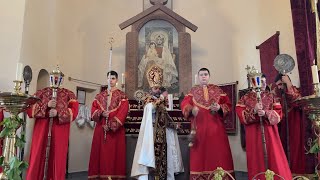 Թբիլիսիի Սուրբ Էջմիածին եկեղեցում Սուրբ Աստվածածնի վերափոխման տոնին խաչքար է օծվել