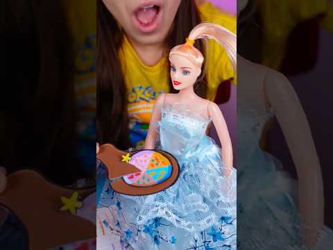 PIZZA FOR BARBIE — 🍕✨ Easy DIY Toy Food For Kids #shorts #kids