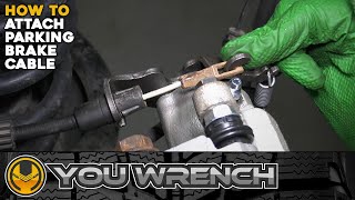 How to Attach Parking Brake Cable to Caliper - Dodge Grand Caravan (Town and Country)