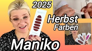 Maniko UV Nagelfolien/ Herbstfarben 2025/Anleitung und entfernen