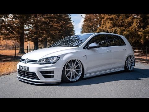 VW GOLF 7R Loud Bagged Tuning Project 🔧 Video