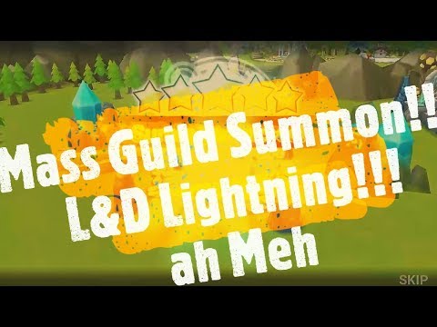 Summoners War : Guild Mass Summon, L&D Lightning?!