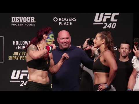 UFC 240 Ceremonial Weigh Ins Main Card Max Holloway VS Frankie Edgar
