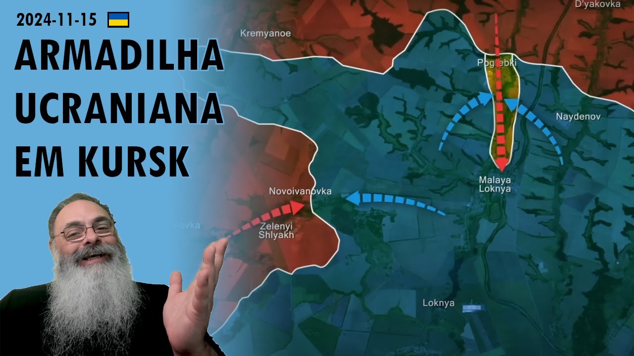 #Ucrânia 2024-11-15: ARMADILHA UCRANIANA destrói RUSSOS em MALAYA LOKNYA: 300 SOLDADOS e 15 TANQUES