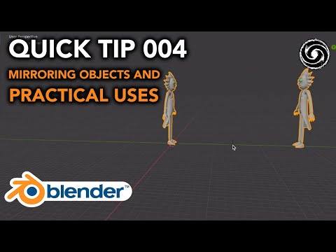 Blender Quick Tip 004 - Duplicate and Mirror an Object...