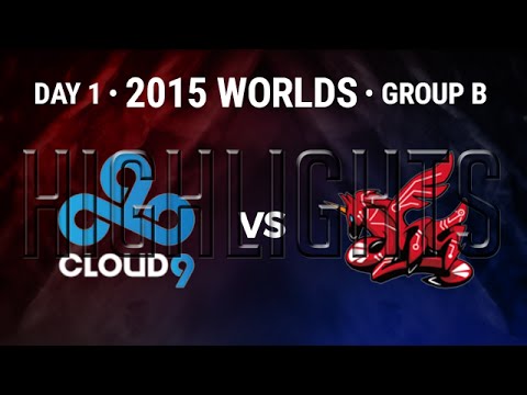 Cloud 9 vs AHQ e Sports Club HIGHLIGHTS | S5 Worlds 2015 Group Stage Day 1 Game 2 | C9 vs AHQ D1G2