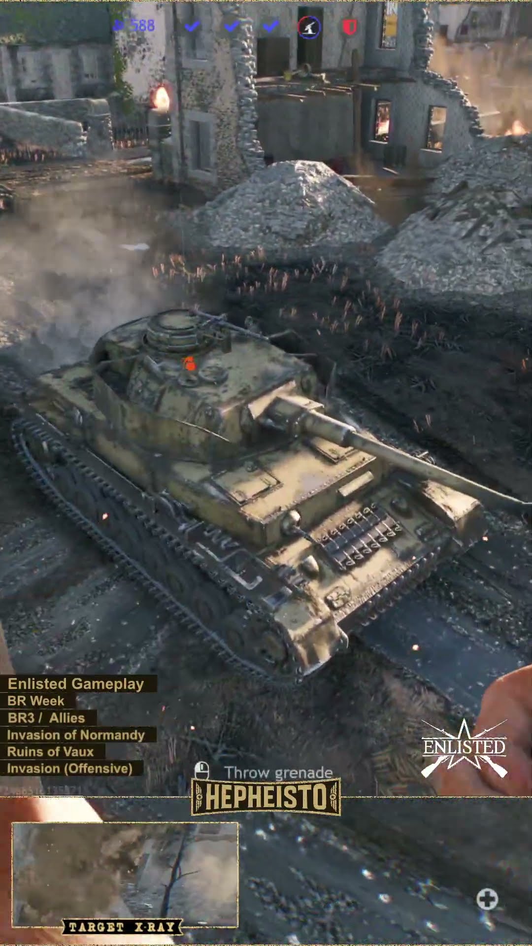 Machine Gunner eliminates Panzer IV J with Exploision Pack