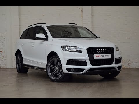 YP13PZK AUDI Q7 TDI QUATTRO S LINE PLUS WHITE 2013, Slough Audi