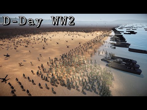 Spartans & Germans vs Persians & US Army D-Day WW2 | Ultimate Epic Battle Simulator 2