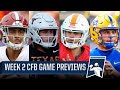 College Football Week 2 Preview: Alabama vs Texas, Tennessee vs Pitt & MORE | CBS Sports HQ