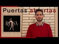 Mi Opinión sobre “Puertas Abiertas” de Rosa López | Manuel Ángel Berrio