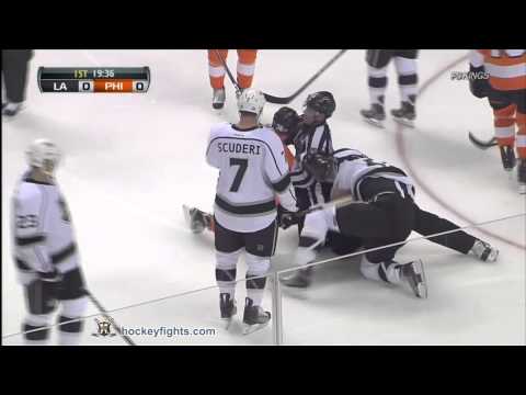 Dustin Penner vs Zac Rinaldo Oct 15, 2011