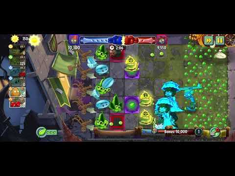 Awesome battle with solar sage! Plants vs zombies 2