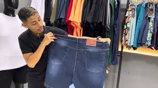 Vídeo de Bermuda Jeans C/ Lycra Plus Size Masculina Cranc 33