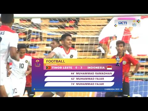 TIMOR LESTE 0 VS 3 INDONESIA| HIGHLIGHT 32nd SEAGAMES CAMBODIA 2023