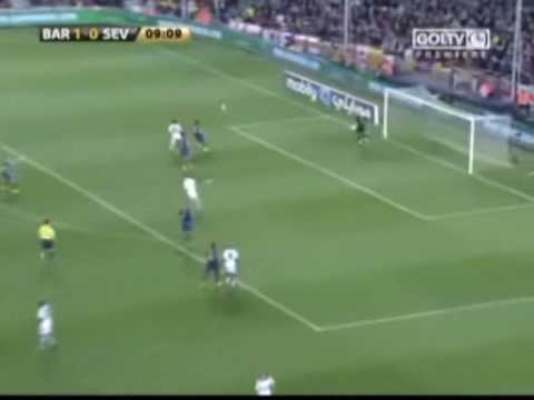 Barcelona vs Sevilla Primer tiempo Parte 1    22 de abril 09