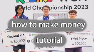 how i made $500 in 15mins (worlds second place)