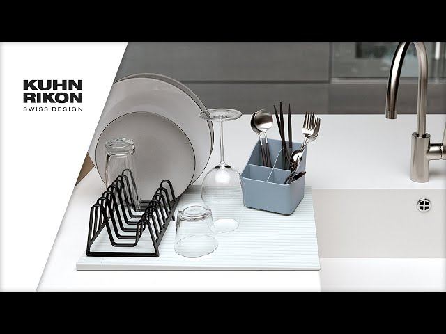 Video Teaser für Kuhn Rikon Wave Abtropfgestell Set | stylisch und passt in jede Küche