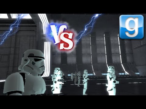Blackwatch Army VS Combine but they are stormtroopers NPC Ffight Garry's Mod
